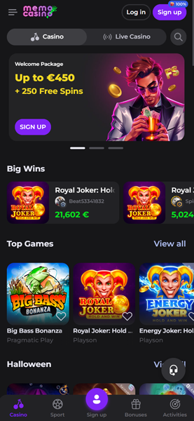 memo casino mobile app